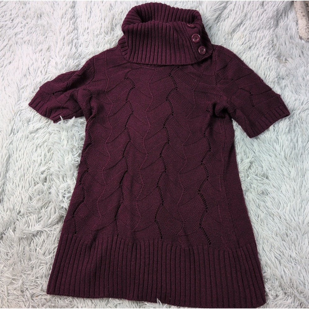 New York Company Sweater Womens S  Purple Turtleneck Soft Cozy Comfort